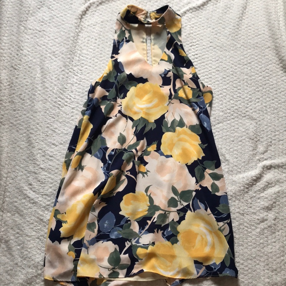 Floral halter dress